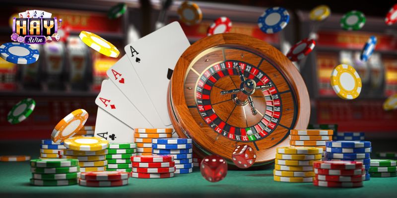 Không gian bàn cược casino được thiết kế như sòng bài thực tế